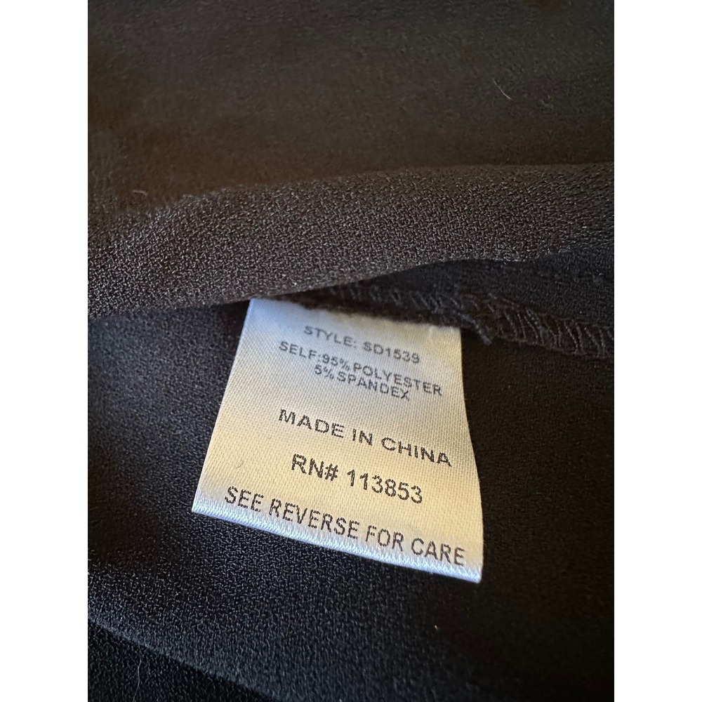NWT Olivia Grey Black Wrap Dress | Size Medium - Picture 7 of 7
